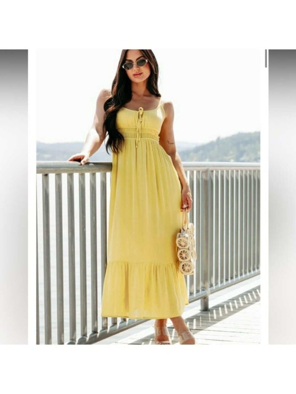 Nanamacs Sleeveless Smocked Maxi Dress
